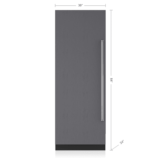 Sub-Zero IC30RLH 30" Designer Column Refrigerator - Panel Ready