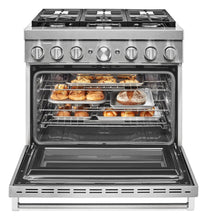 Kitchenaid KFDC506JSS Kitchenaid® 36'' Smart Commercial-Style Dual Fuel Range With 6 Burners - Stainless Steel