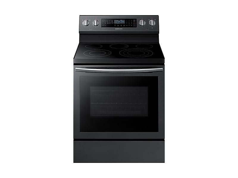Samsung NE59N6650SG 5.9 Cu. Ft. Freestanding Electric Range With True Convection & Steam Assist In Black Stainless Steel