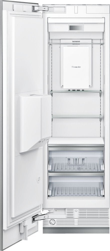 Thermador T24ID900LP 24-Inch Built-In Panel Ready Freezer Column With Ice & Water Dispenser, Left Side Door Swing.