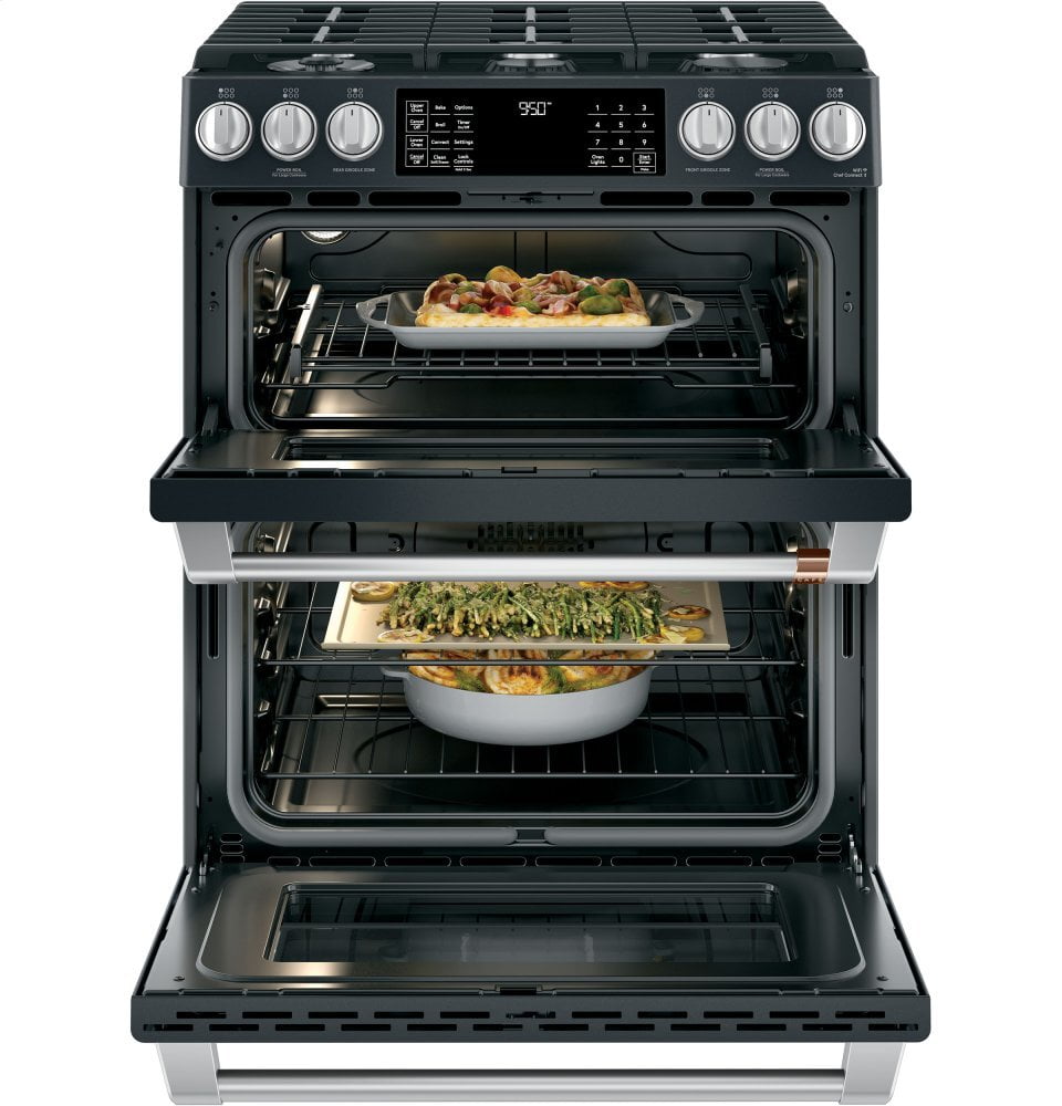 Cafe C2S950P3MD1 Café 30" Smart Slide-In, Front-Control, Dual-Fuel, Double-Oven Range With Convection
