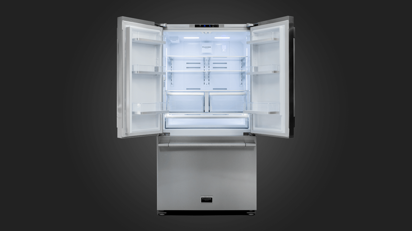 Fulgor Milano F6FBM36S2 36" Pro French Door Fridge