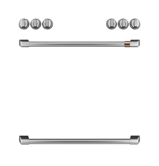 Cafe CXFCGHKPMSS Café Front Control Gas Knobs And Handles - Brushed Stainless