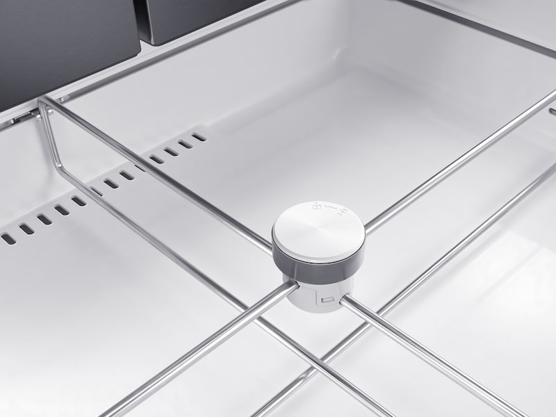 Samsung RF22R7351SG 22 Cu. Ft. Food Showcase Counter Depth 4-Door French Door Refrigerator In Black Stainless Steel