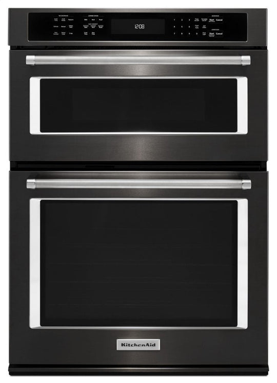 Kitchenaid KOCE507EBS 27" Combination Wall Oven With Even-Heat™ True Convection (Lower Oven) - Black Stainless Steel With Printshield™ Finish