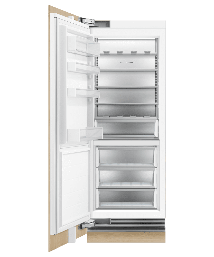 Fisher & Paykel RS3084SLHK1 Integrated Column Refrigerator, 30", Water