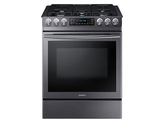 Samsung NX58N9420SG 5.8 Cu. Ft. Slide-In Gas Range With Convection In Black Stainless Steel