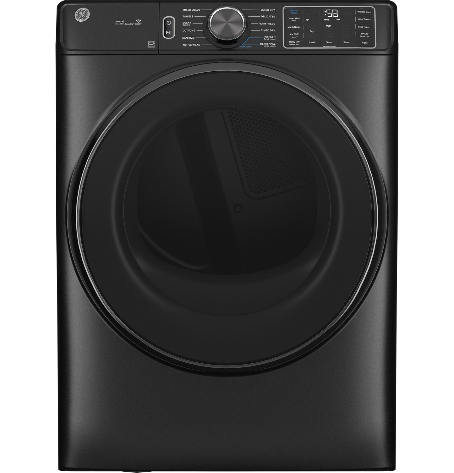 Ge Appliances GFD65ESPVDS Ge® 7.8 Cu. Ft. Capacity Smart Front Load Electric Dryer With Steam And Sanitize Cycle