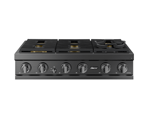 Dacor DTT36T960GM 36" Rangetop, Graphite Stainless, Natural Gas/Liquid Propane