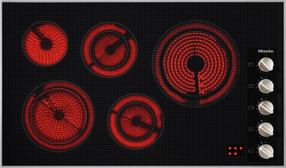 Miele KM5627240V Km 5627 240V - Electric Cooktop With A Width Of 36 1/8 (915) In (Mm) 36 1/8 (915) In (Mm) For Ultra-Convenient Cooking.