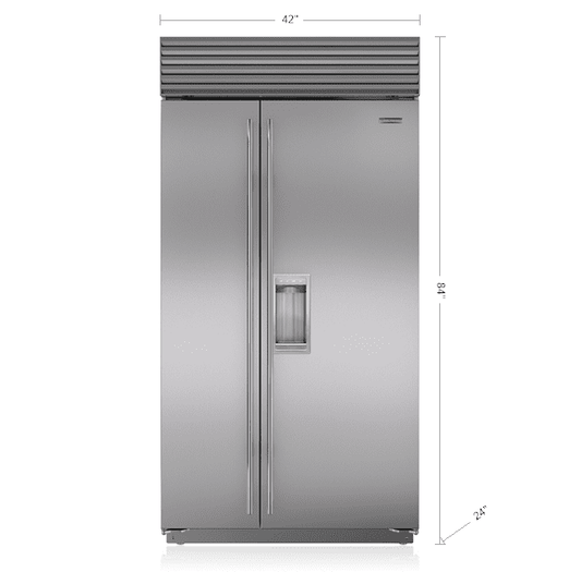 Sub-Zero BI42SDSPH 42" Classic Side-By-Side Refrigerator/Freezer With Dispenser