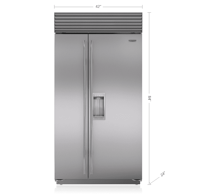 Sub-Zero BI42SDSTH 42" Classic Side-By-Side Refrigerator/Freezer With Dispenser