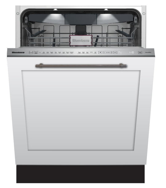 Blomberg Appliances DWT81800FBI 24" Tall Tub Dishwasher 8 Cycles Top Control 3Rd Rack Full Integrated Panel Overlay 45Dba
