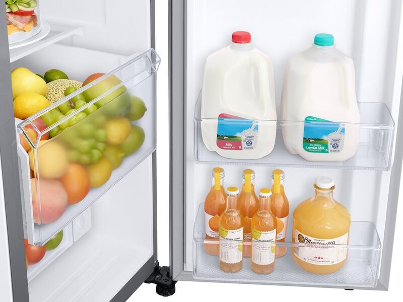 Samsung RS28A5F61SR 27.3 Cu. Ft. Smart Side-By-Side Refrigerator With Family Hub™ In Stainless Steel