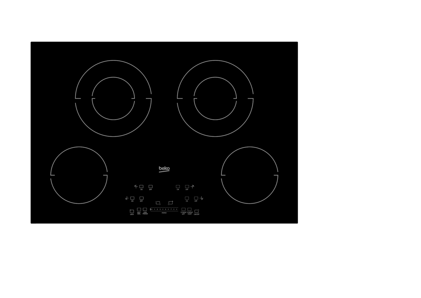 Beko ECTM30102 30" Built-In Electric Cooktop With 4 Burners And Touch Control