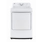 Lg DLE6100W 7.3 Cu. Ft. Ultra Large Capacity Rear Control Electric Energy Star Dryer With Sensor Dry