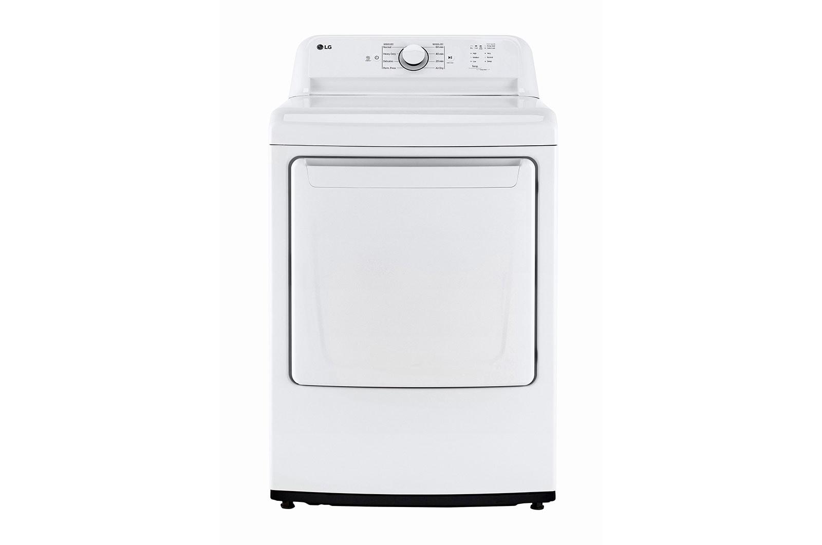 Lg DLE6100W 7.3 Cu. Ft. Ultra Large Capacity Rear Control Electric Energy Star Dryer With Sensor Dry