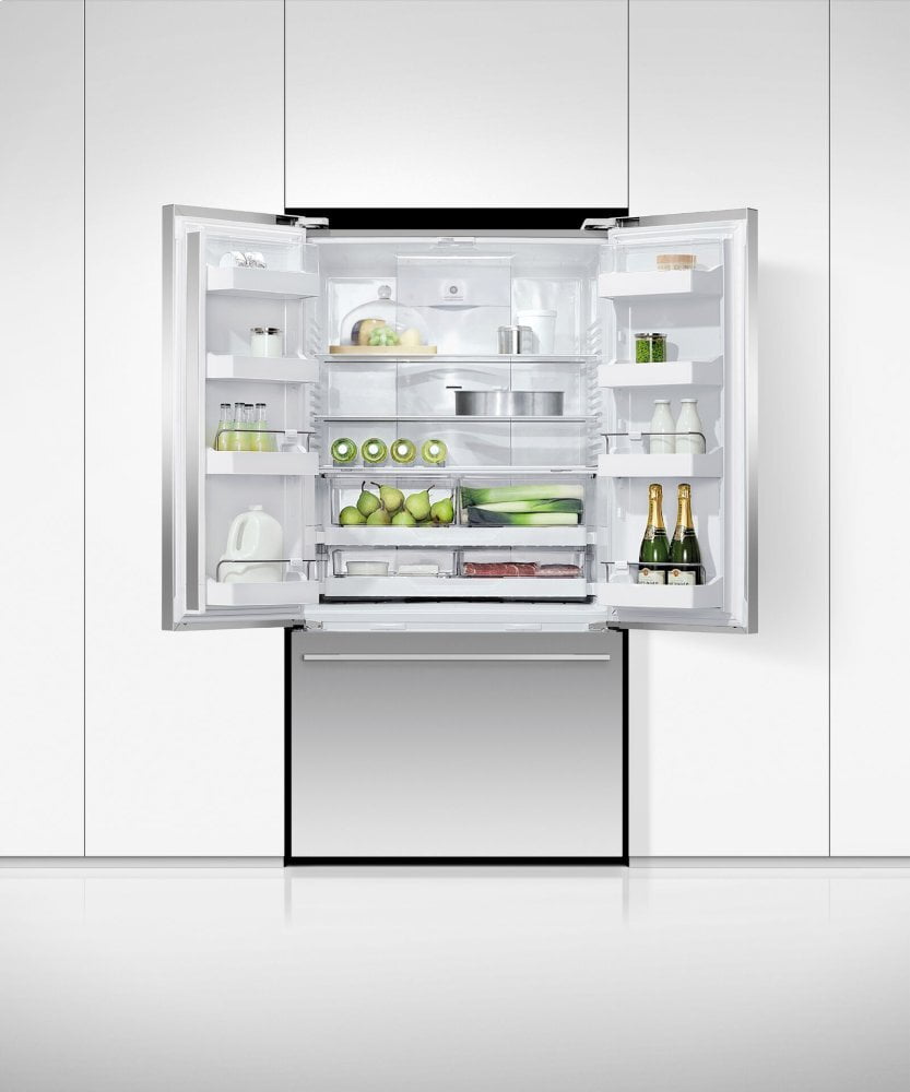 Fisher & Paykel RF201ADX5N Freestanding French Door Refrigerator Freezer, 36", 20.1 Cu Ft