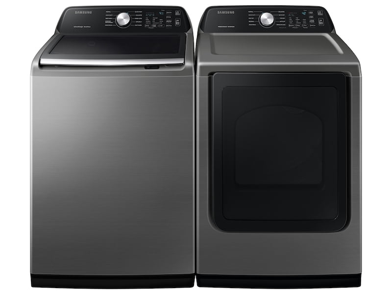 Samsung WA45T3400AP 4.5 Cu. Ft. Capacity Top Load Washer With Active Waterjet In Platinum