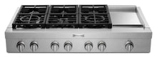 Kitchenaid KCGC558JSS Kitchenaid® 48'' 6-Burner Commercial-Style Gas Rangetop With Griddle - Stainless Steel