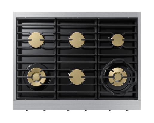 Dacor DTT36T960GS 36" Rangetop, Silver Stainless, Natural Gas/Liquid Propane