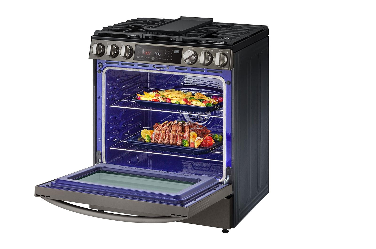 Lg LSDL6336D 6.3 Cu. Ft. Smart Wi-Fi Enabled Probake® Convection Instaview® Dual Fuel Slide-In Range With Air Fry