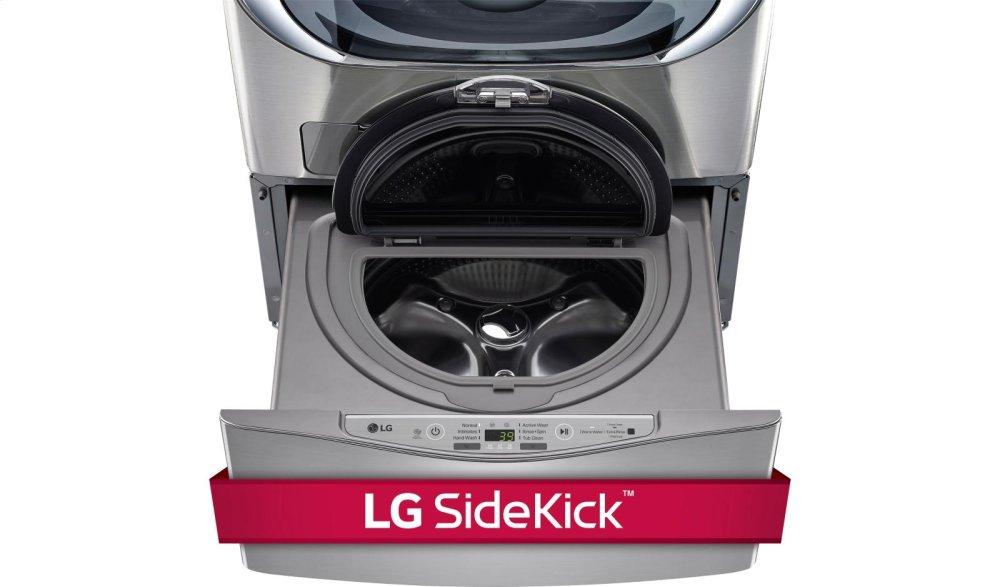 Lg WD200CV 1.0 Cu. Ft. Lg Sidekick&#8482; Pedestal Washer, Lg Twinwash&#8482; Compatible