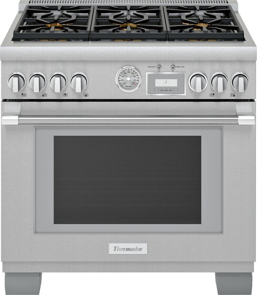 Thermador PRD366WGU 36-Inch Pro Grand® Commercial Depth Dual Fuel Range