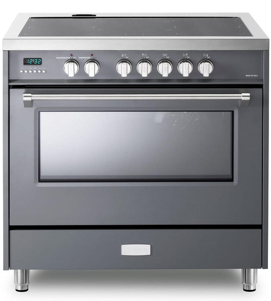 Verona VDFSIE365SG Slate Gray 36" Designer Induction Range