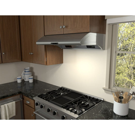 Zephyr AK2148BS 48" Typhoon Undercabinet Hood With 850 Cfm Blower, 6 Speed Levels