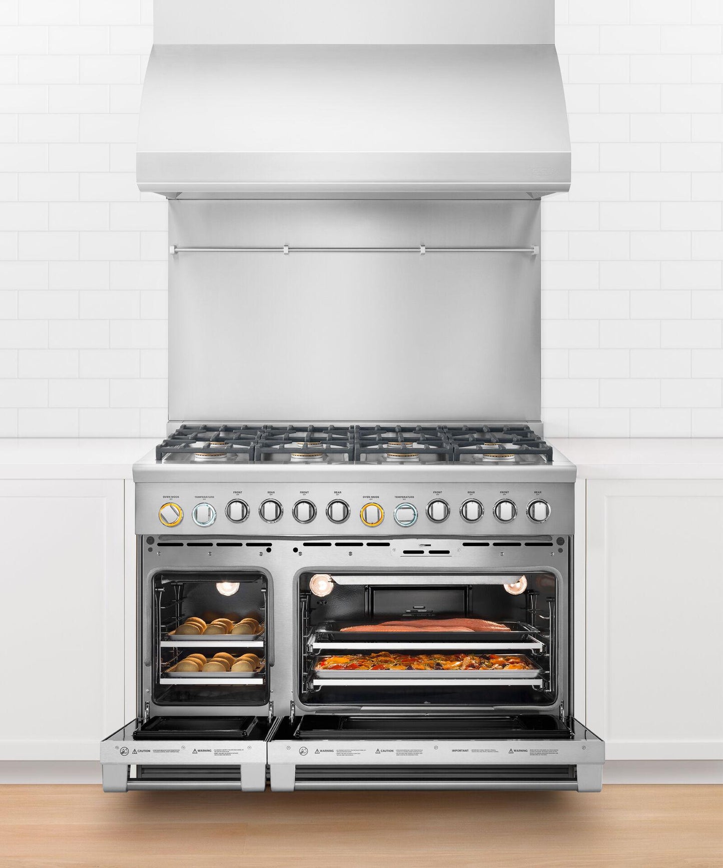 Fisher & Paykel RDV2488LN Dual Fuel Range, 48", 8 Burners