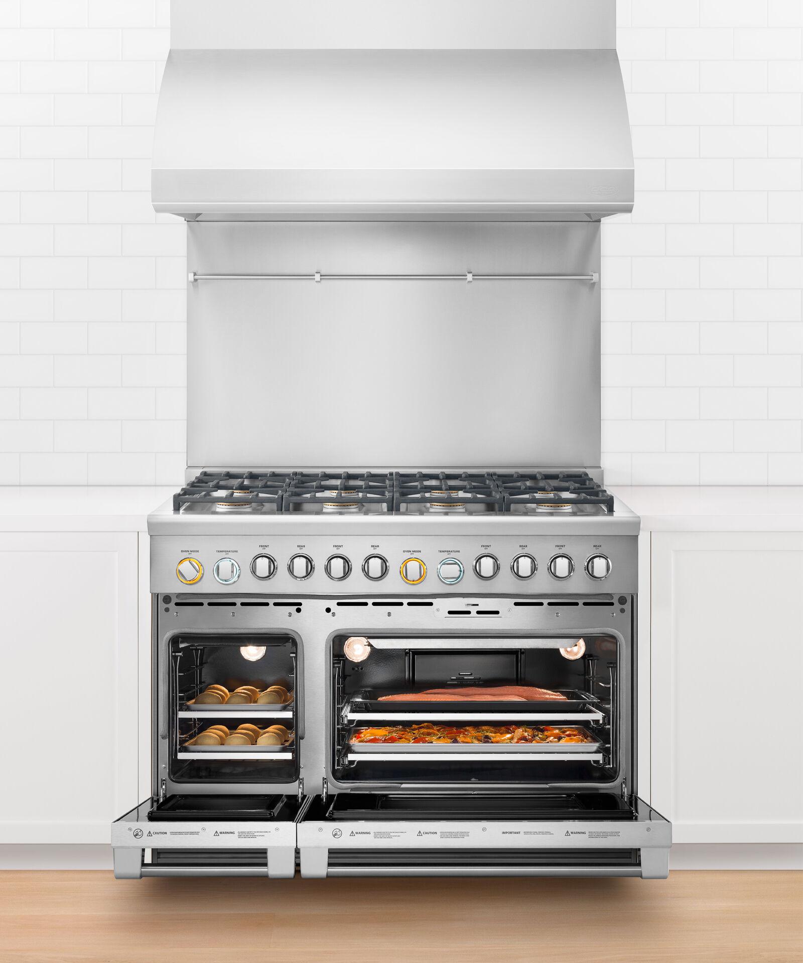 Fisher & Paykel RDV2488LN Dual Fuel Range, 48", 8 Burners