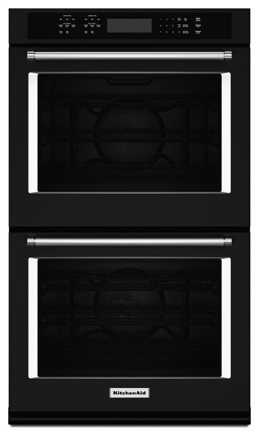 Kitchenaid KODE500EBL 30" Double Wall Oven With Even-Heat™ True Convection - Black