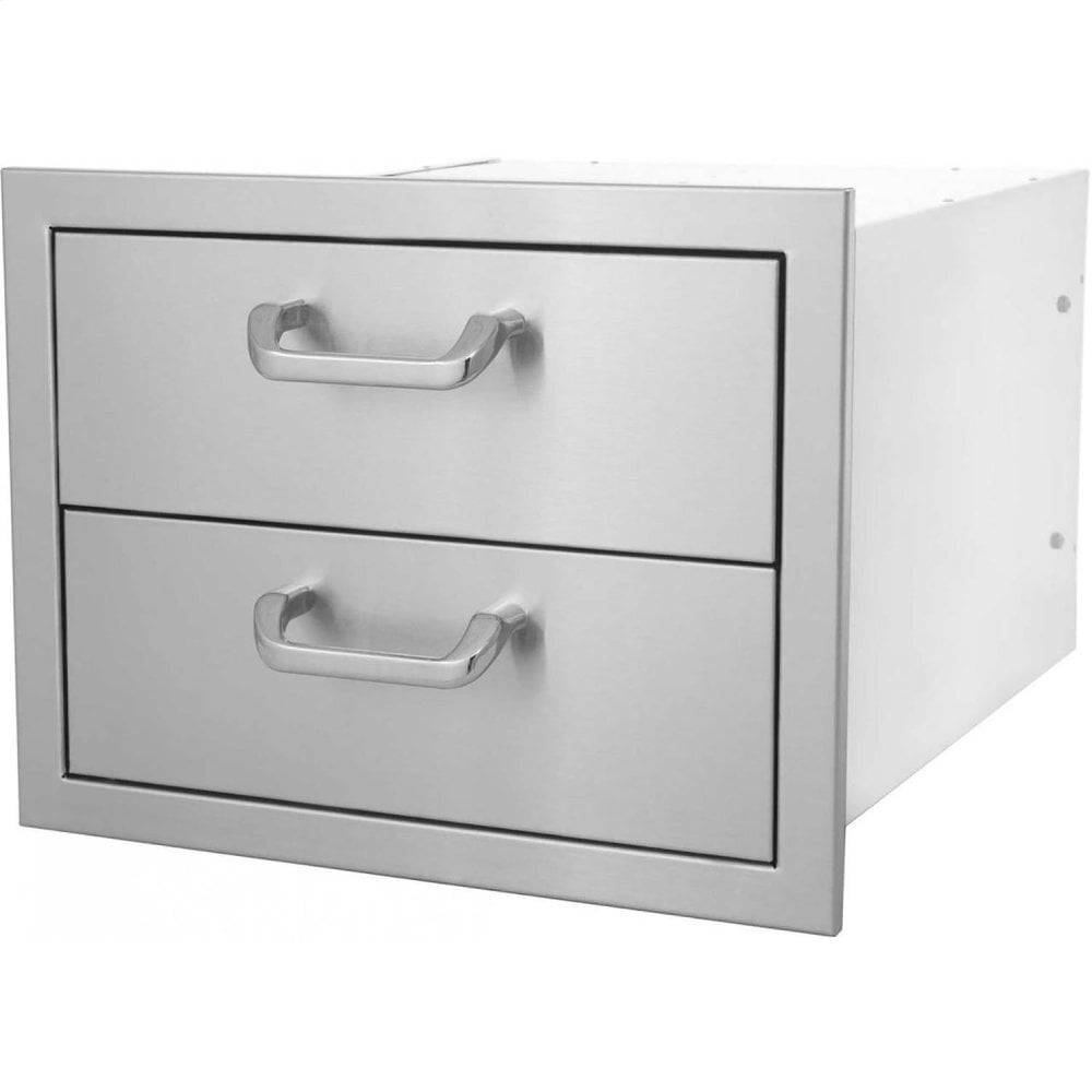 Heat Grills HTXDRAWER2DR Double Drawer, 17X12.5H
