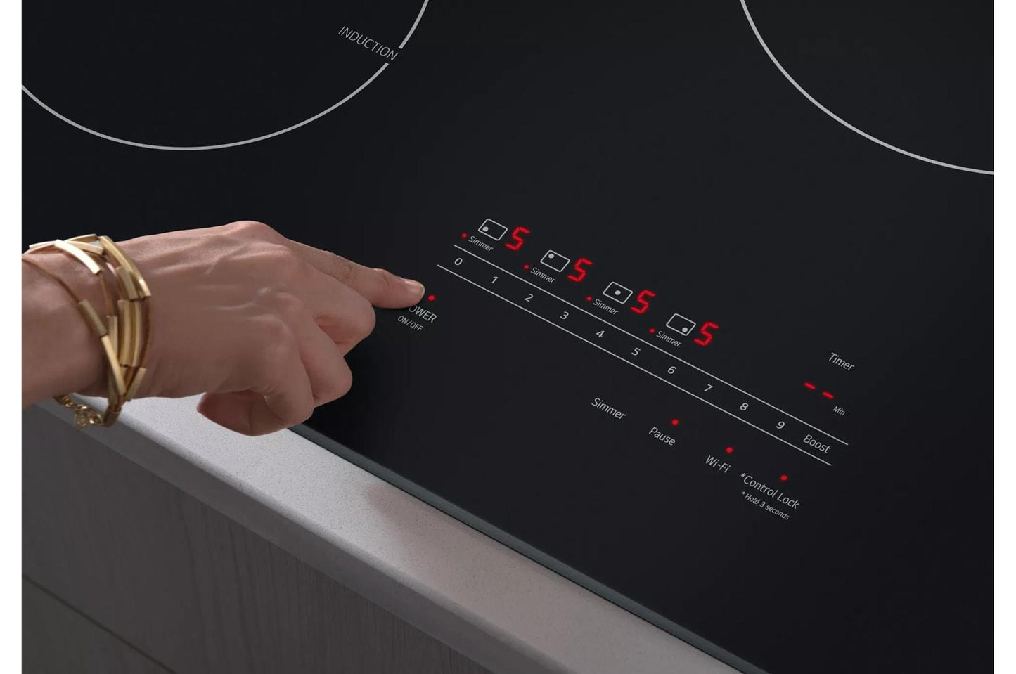 Lg CBIH3013BE 30" Smart Induction Cooktop With Ultraheat™ 4.3Kw Element