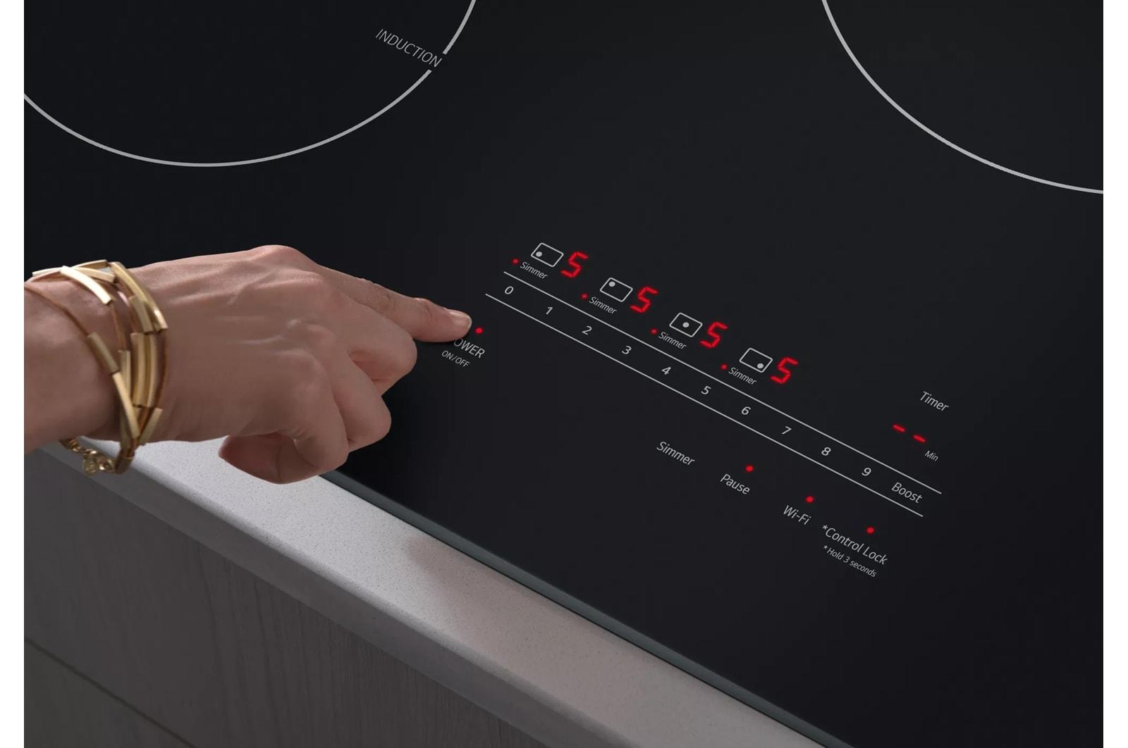 Lg CBIH3013BE 30" Smart Induction Cooktop With Ultraheat™ 4.3Kw Element