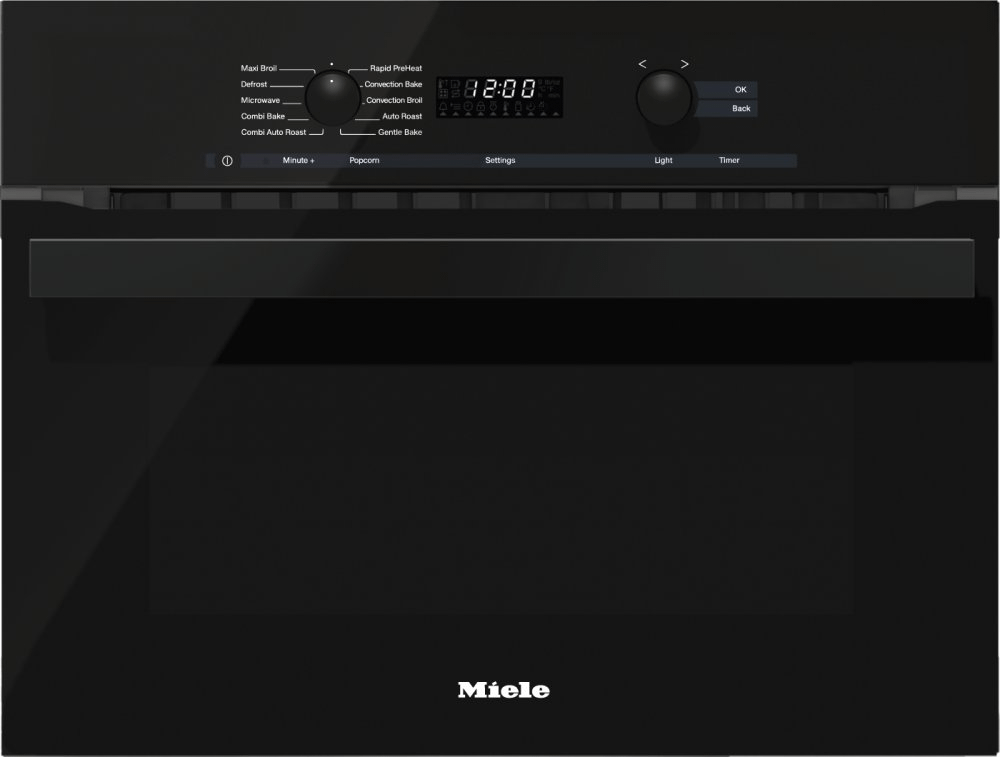 Miele H6200BMAMOBSIDIANBLACK H 6200 Bm Am - 24 Inch Speed Oven With Electronic Clock/Timer And Combination Modes For Quick, Perfect Results.