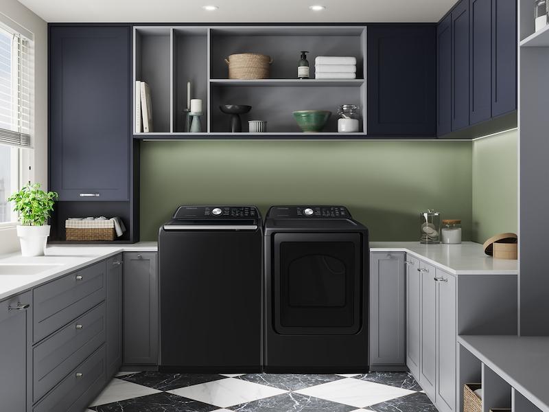 Samsung DVG47CG3500V 7.4 Cu. Ft. Smart Gas Dryer With Sensor Dry In Brushed Black