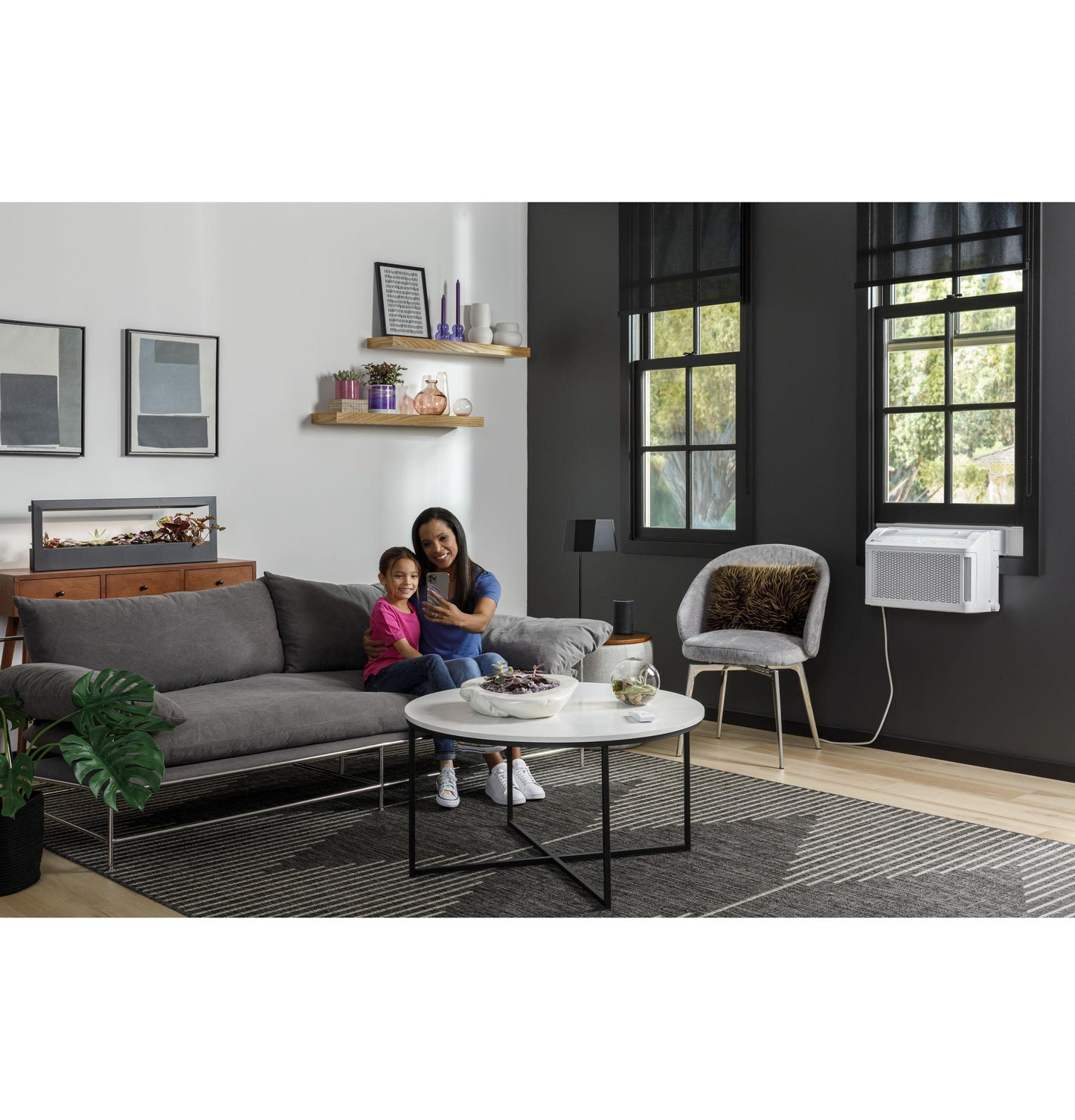 Ge Appliances AHTT06BC Ge Profile Clearview™ 6,100 Btu Smart Ultra Quiet Window Air Conditioner For Small Rooms Up To 250 Sq. Ft.