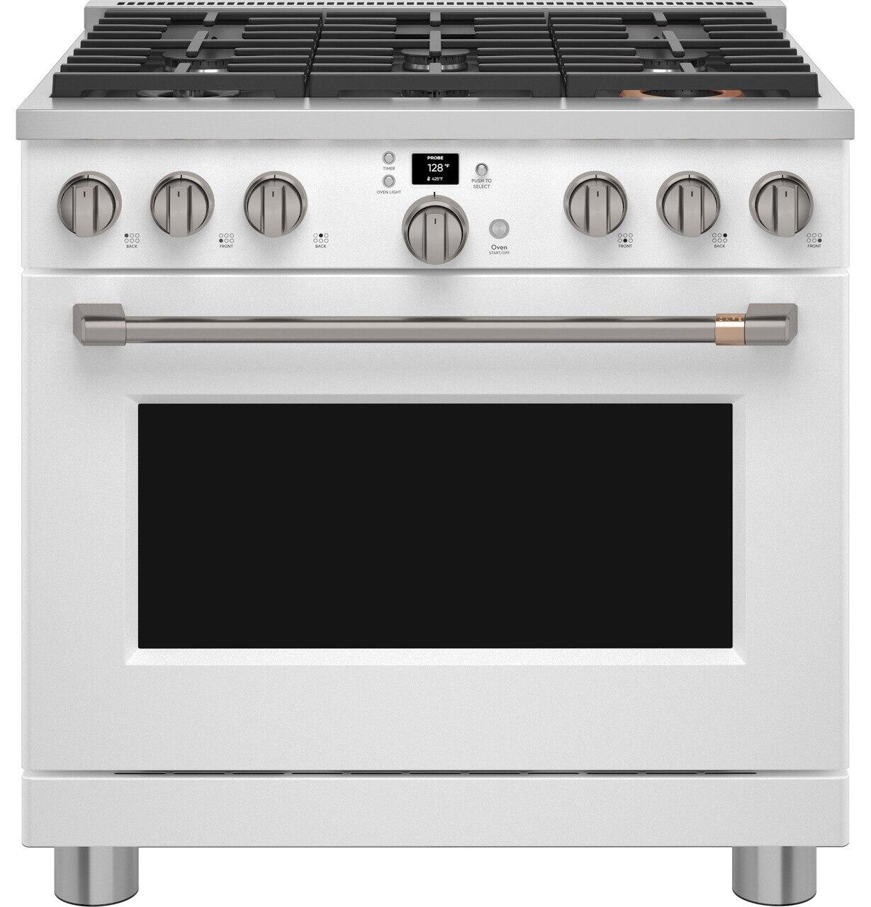 Cafe CGY366P4TW2 Café™ 36" Smart All-Gas Commercial-Style Range With 6 Burners (Natural Gas)