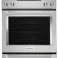 Kitchenaid KSEB900ESS 30-Inch 5-Element Electric Convection Slide-In Range With Baking Drawer - Stainless Steel