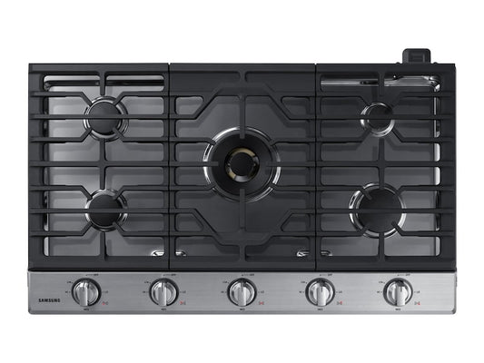 Samsung NA36N7755TS 36" Gas Cooktop With 22K Btu Dual Power Burner In Stainless Steel