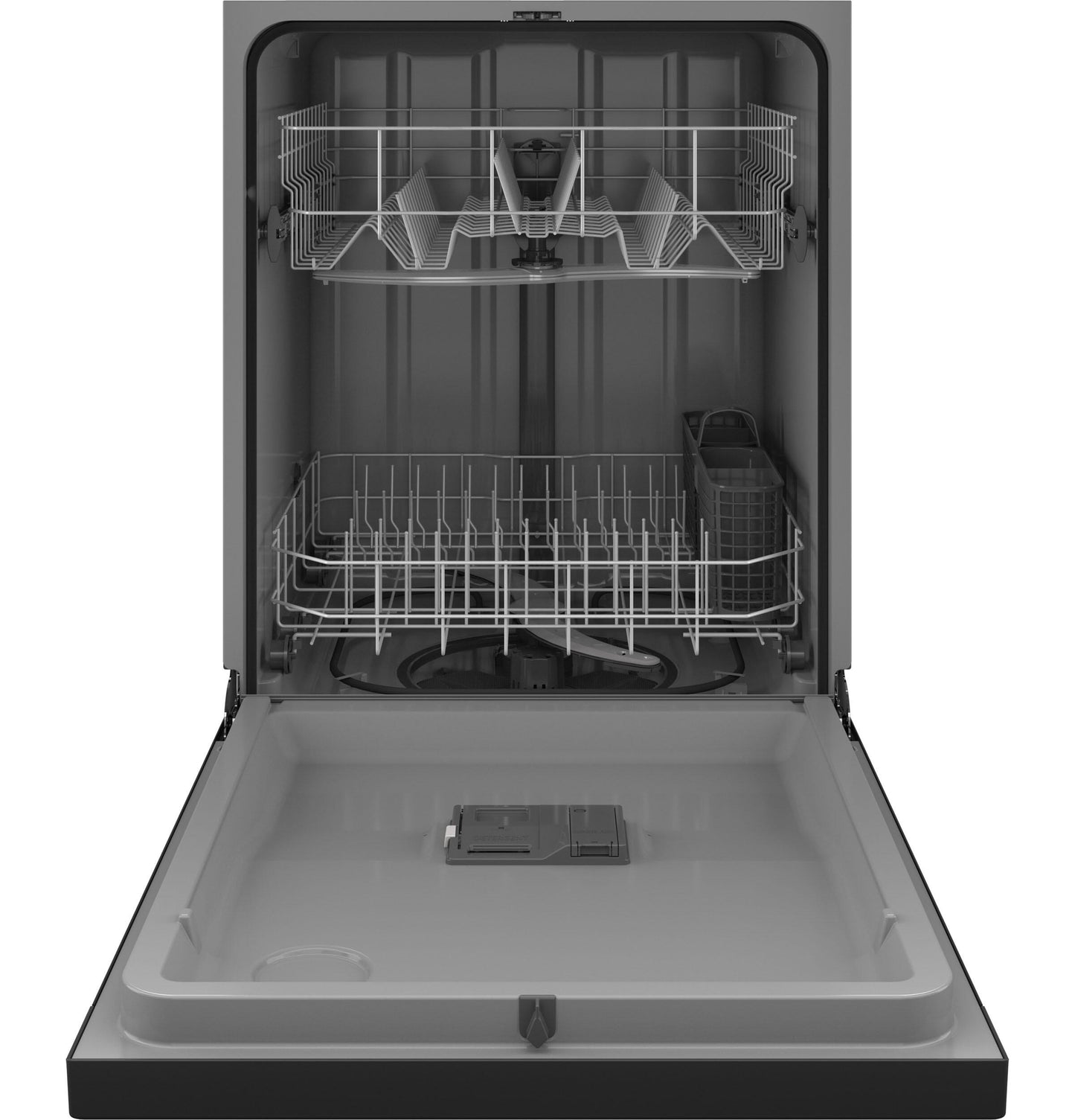 Hotpoint HDF310PGRBB Hotpoint® One Button Dishwasher With Plastic Interior