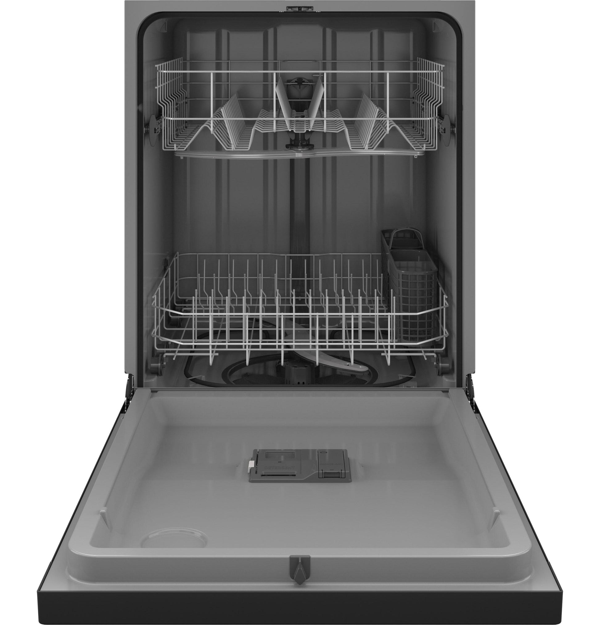Hotpoint HDF310PGRBB Hotpoint® One Button Dishwasher With Plastic Interior