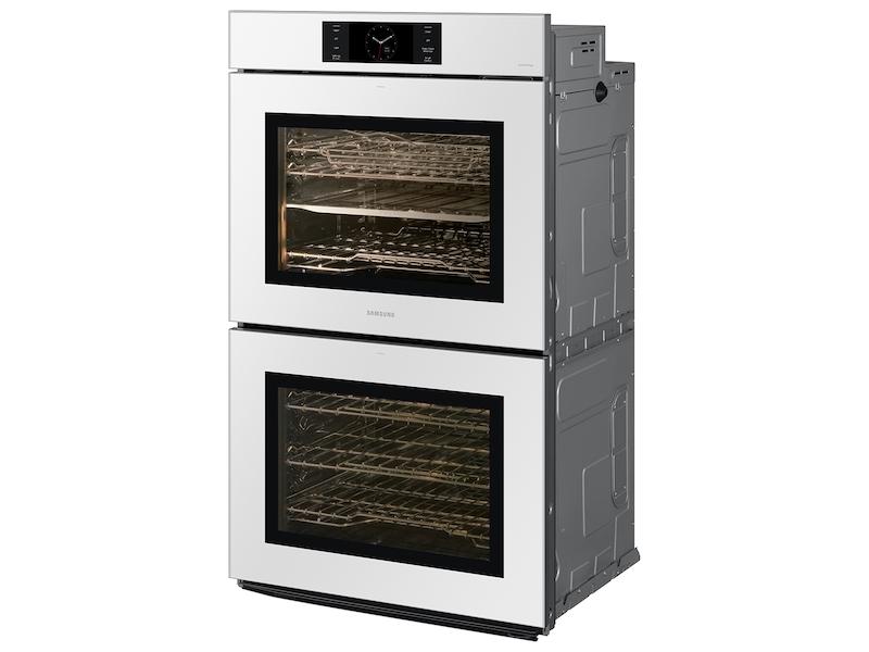 Samsung NV51CB700D12 Bespoke 30" White Glass Double Wall Oven With Ai Pro Cooking&#8482; Camera