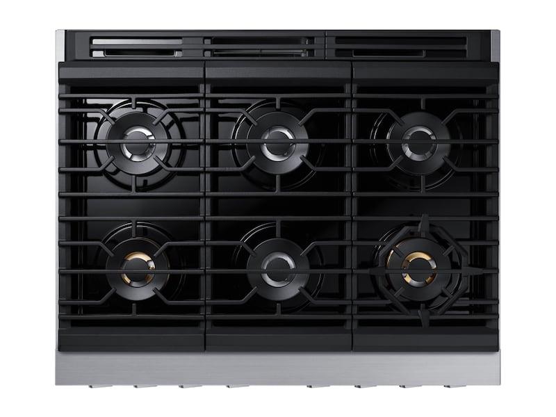 Samsung NX36R9966PS 5.9 Cu. Ft. 36" Chef Collection Professional Gas Range In Stainless Steel