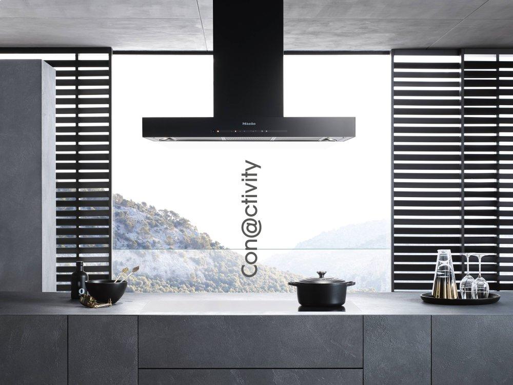 Miele DA6698W BLACK Wall Ventilation Hood With Energy-Efficient Led Lighting And Touch Controls For Simple Operation.