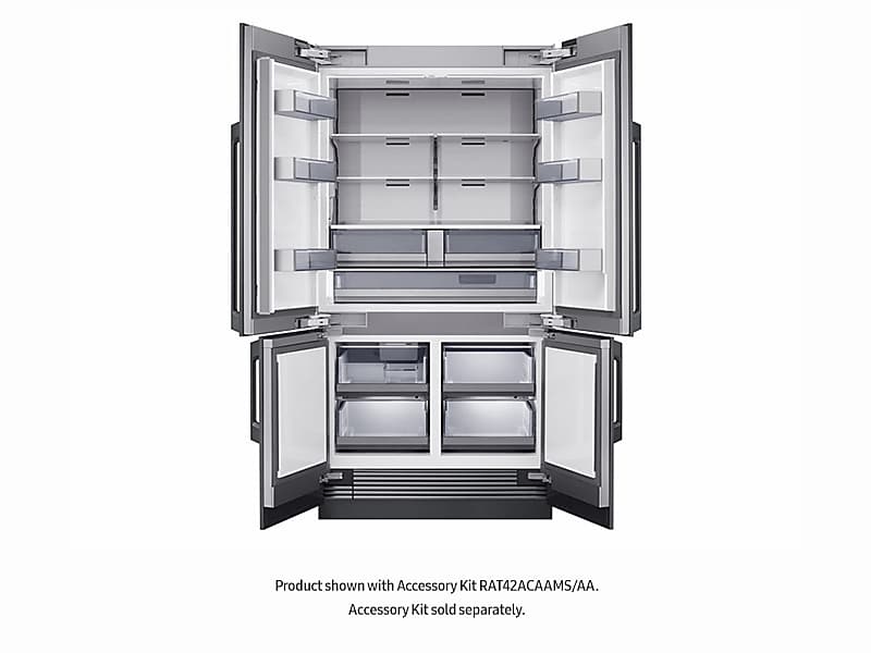 Samsung BRF425200AP 24 Cu Ft. Capacity 4-Door French Door Panel Ready 42" Built-In Chef Collection Refrigerator