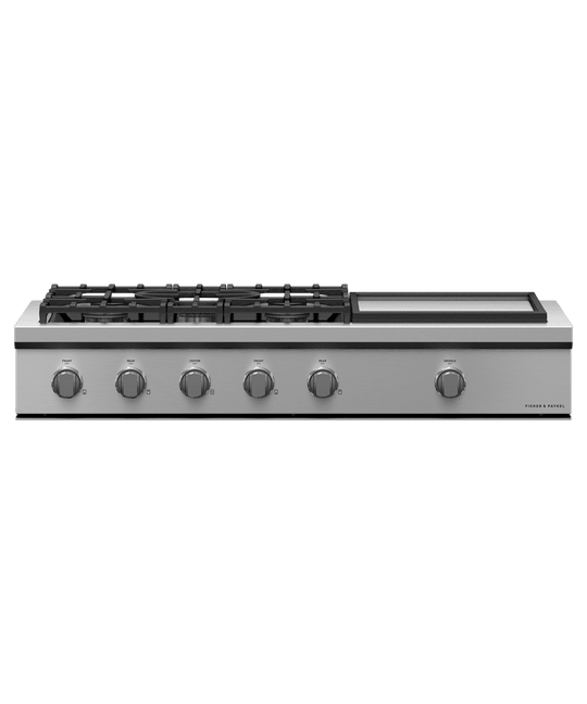 Fisher & Paykel CPV3485GDL Gas Rangetop, 48", Griddle, Lpg