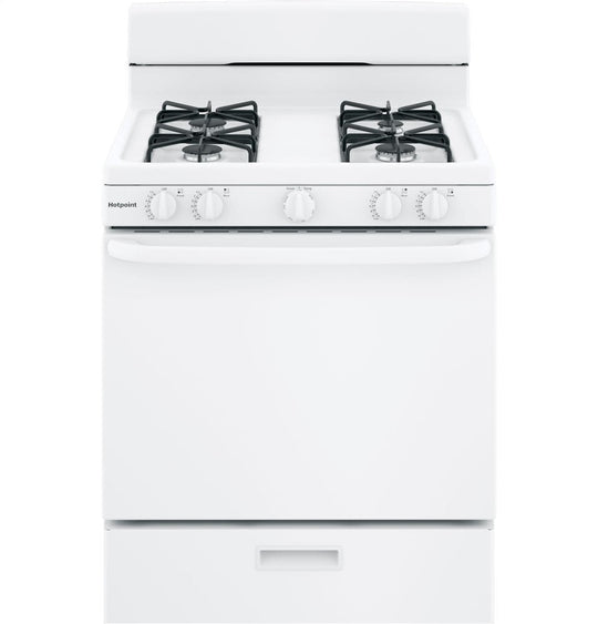 Hotpoint RGBS300DMWW Hotpoint® 30" Free-Standing Gas Range
